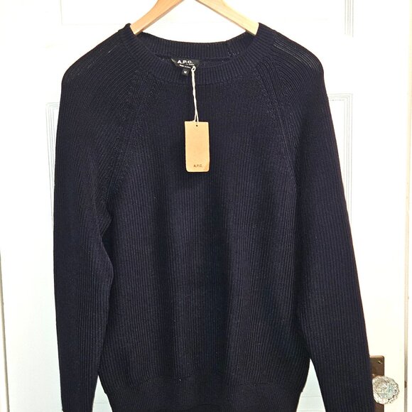 A.P.C. APC Basket Knit Crew Sweater [Size Medium] - Picture 2 of 6